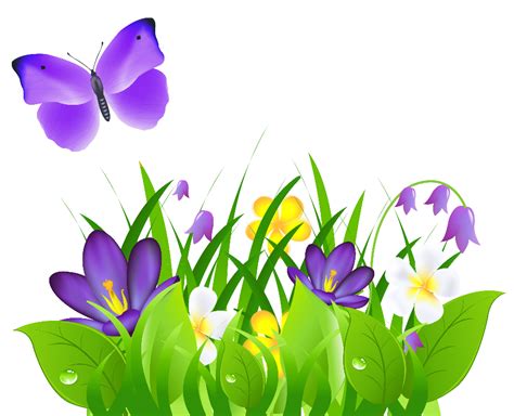 Download High Quality Spring Flowers Clipart Purple Transparent Png