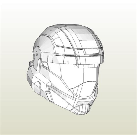 Papercraft Pdo File Template For Halo Odst Master Chief