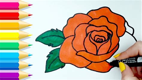 Como Dibujar Una Rosa Paso A Paso How To Draw A Red Rose YouTube