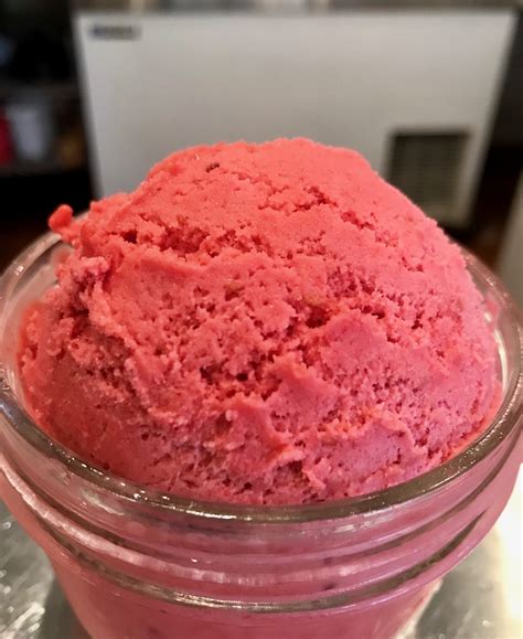 Raspberry Sorbet Ice Cream Flavors Little Calf Creamery And Cafe