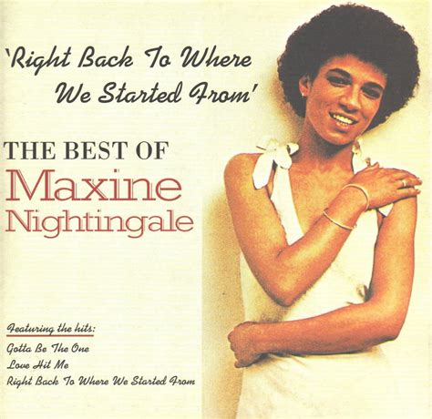Right Back To Where We Started From The Best Of Maxine Nightingale