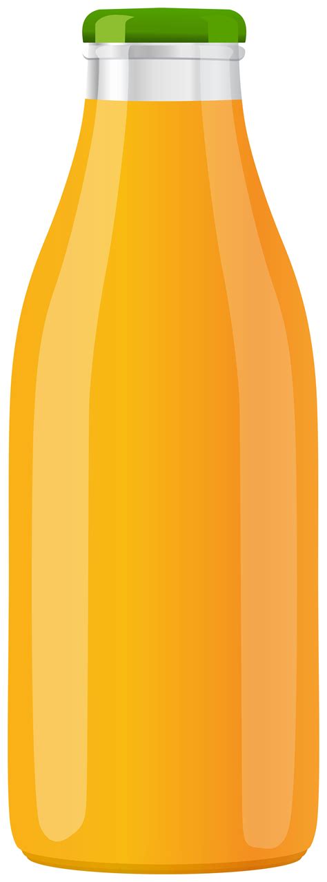 Orange Juice Bottle Clipart