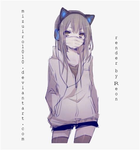 Anime Headphones Png Transparent Library Anime Girl Headphones Png Png