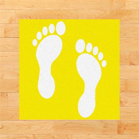 Foot Print Floor Stickers Printed Floor Stickers
