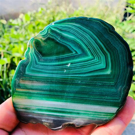 Sold Natural Green Agate Geode 304gr 089 Lb Artifacts World