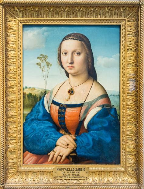 Retrato De Maddalena Doni Hecho Por Raffaello Sanzio Da Urbino O Raphael Imagen De Archivo