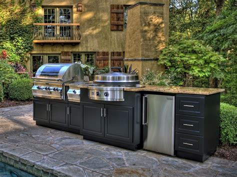 Consider a prefab outdoor kitchen. 4 Luxury Outdoor Kitchen Storage Cabinet Ideas for Garden