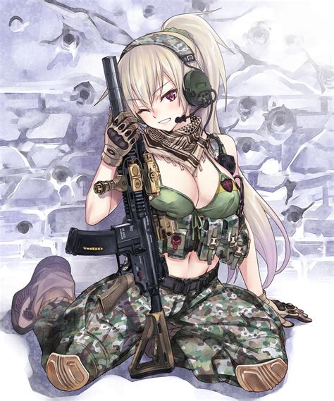 Anime Girl Military By Omegamortem On Deviantart