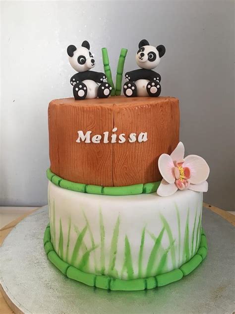 Cute Pandas Decorated Cake By Rianne Cakesdecor