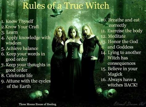 Rules Of A True Witch Witchcraft Spell Books Wiccan Spell Book Wicca