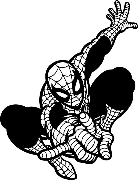 Download HD Spider Man Logo Png Transparent Svg Vector Freebie Spiderman Black And White