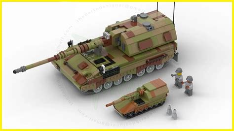 Lego Pzh 2000 Self Propelled Howitzer 190 Scale Youtube