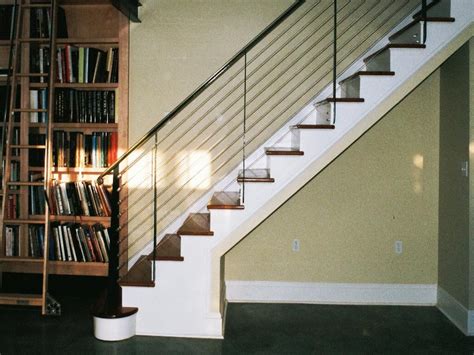 This device generates an elegant detail and illuminates both the steps and handrails. Modern Interior Stair Handrail Wall Mounted — Home Decor