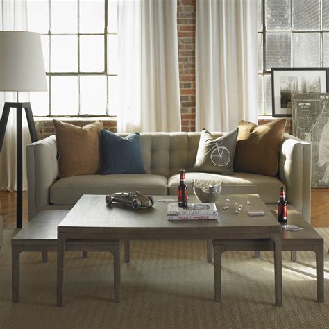 Seating set (4 swivel chairs & round nesting coffee table) with sunbrella® cushions, created for macy's. Somerton Dwelling Improv 3 Piece Nesting Coffee Table Set ...