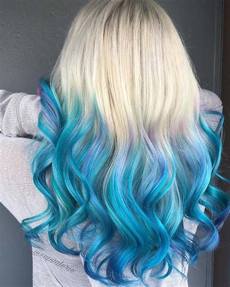 41 Bold And Beautiful Blue Ombre Hair Color Ideas 41