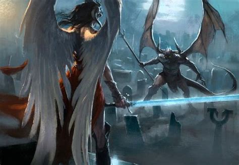 Angel Vs Demon Warrior Angel Ange Demon Demon Art Fantasy Concept