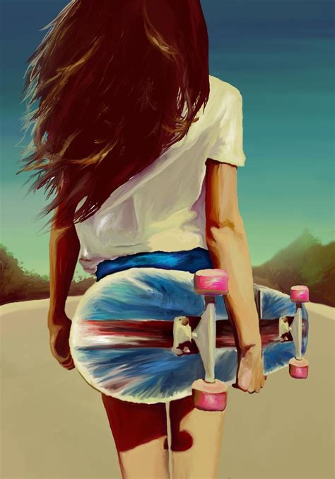 Skater Girl By Lukehastie16 On Deviantart Girl Drawing Skater Girls