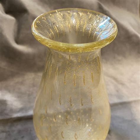 1960s Mid Century Modern Murano Glass Vase In The Style Of Barovier For Sale At 1stdibs