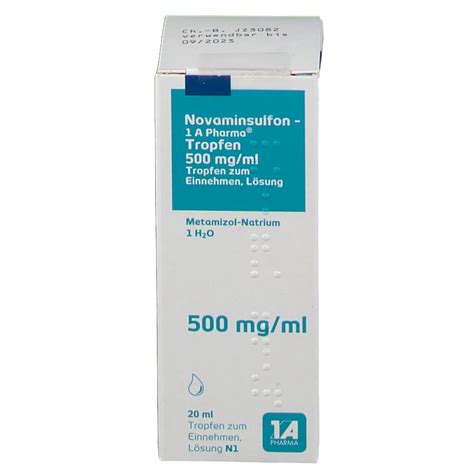 Novaminsulfon A Pharma Tropfen Mg Ml Ml Shop Apotheke Com