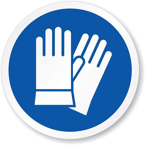 Safety Gloves Required Symbol Iso Mandatory Sign Sku Is 1008
