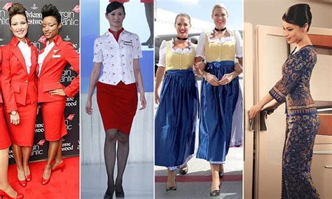 Worlds Most Outrageous Flight Attendant Uniforms Daily Mail Online