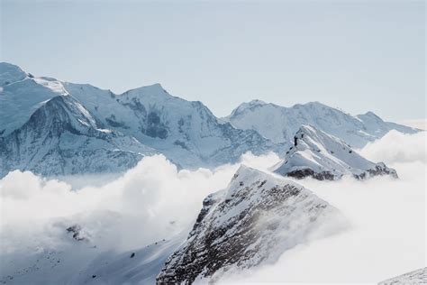 Snow Mountain Pictures Stunning Download Free Images On Unsplash
