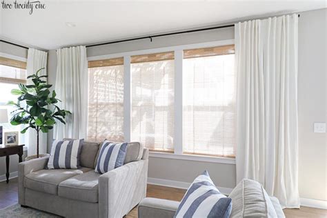 Budget Friendly Living Room Window Treatments