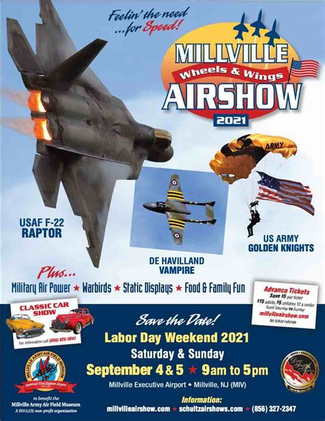 millville army air field museum millville wheels and wings air show