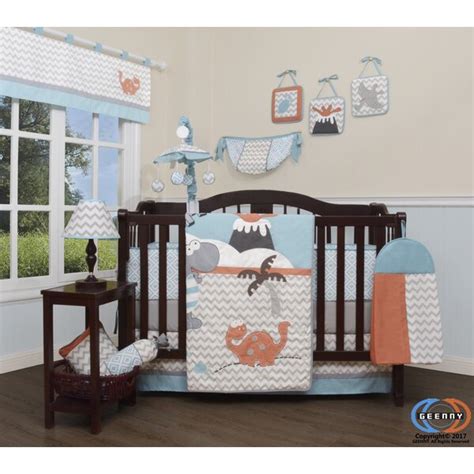 This sweet dinosaur crib bedding set will complete your baby boy nursery. Harriet Bee Hollywood Baby Boy Dinosaurs Nursery 13 Piece ...