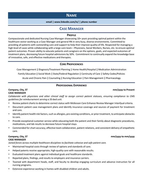 Case Manager Resume Example And Guide 2021 Zipjob