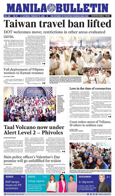 Manila Bulletin Manila Bulletin Headline For Today