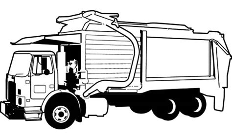 garbage truck picture coloring pages  print  coloring pages   color