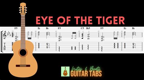 Survivor Eye Of The Tiger Guitar Tab Youtube