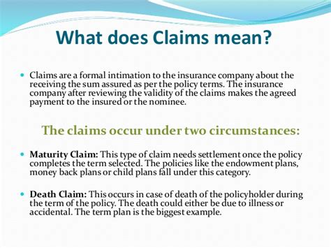 This depends on the insurance and the plan and if you're not sure, call the insurance. What is claim settlement ppt