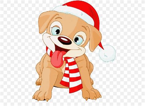 Cartoon Christmas Dog Png Dog Christmas Ornament Character Orange