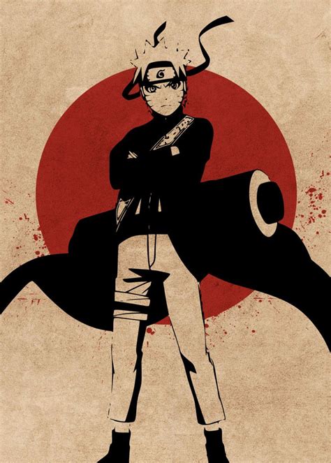Naruto Shippuden Vintage Posters Poster Print Metal Posters