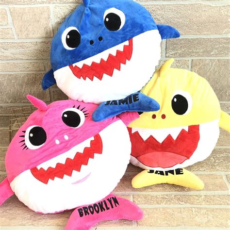 Personalized Plush Large Shark Pillow In 2020 Shark Pillow Christmas