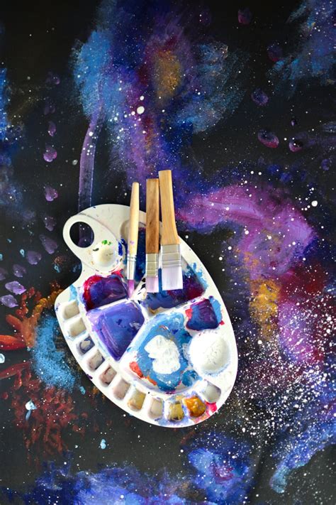 How To Paint Space In Acrylic With Kids Adventure In A Box
