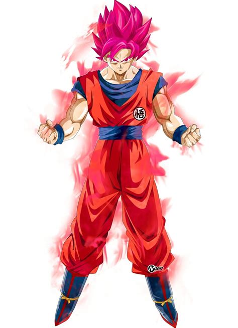 Goku Ssj Dios Rojo Dragonball Z Desenhos