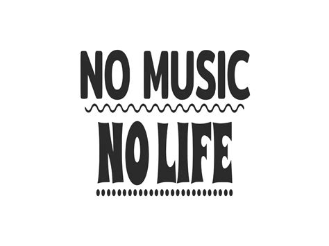 No Music No Life Graphic By Designscape Arts · Creative Fabrica