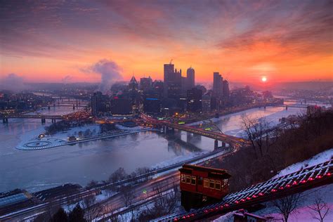 Pittsburgh Skyline Winter 2 Photograph By Emmanuel Panagiotakis