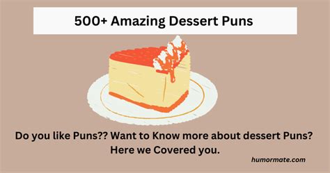 Dessert Puns And Jokes A Wholesome Treat For Your Cravings