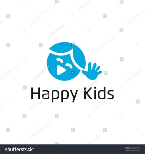Happy Kids Logo Design Template 스톡 벡터로열티 프리 1310409967 Shutterstock