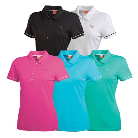 Womens Puma Golf Tech Polo Golf Shirt Discount Womens Golf Polos