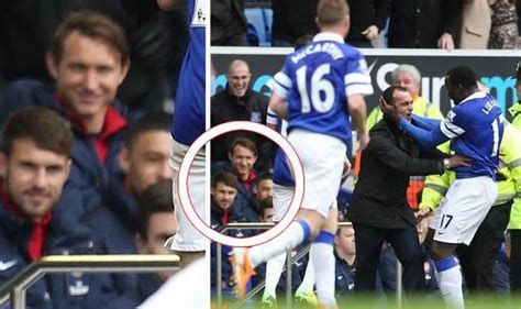 Romelu lukaku became everton's joint highest premier league scorer on saturday and the powerful striker is showing no signs of slowing down as he leads his team's bid to qualify for european. SPOTTED! Arsenal subs caught SMILING as Lukaku and ...