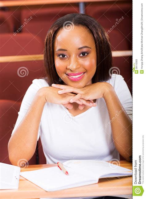 African Girl Classroom Stock Image Image Of Casual Class 39110583