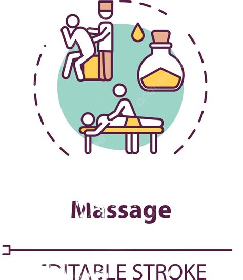 Relaxing Massage Icon For Spa Or Physiotherapy Aroma Notion Therapy Vector Aroma Notion