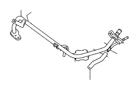 Toyota Corolla Engine Coolant Bypass Pipe System Cooling D