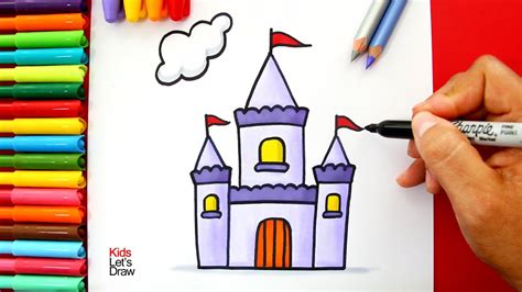 Aprende A Dibujar Y Pintar Un Castillo Fácil Youtube