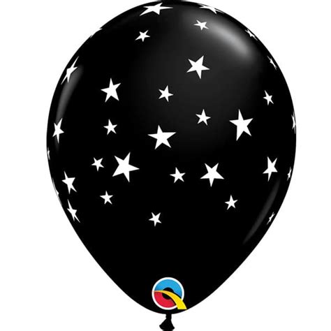 11 Onyx Black Contempo Stars Latex Balloons 25pk Q92722 £686 Go